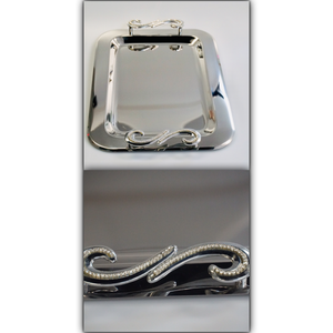 Swarovski Handle Silver Tray